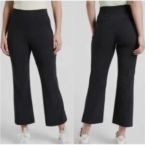 Athleta Cosmic Kick Flare Pant Womens 10 Black High Rise Active Performance